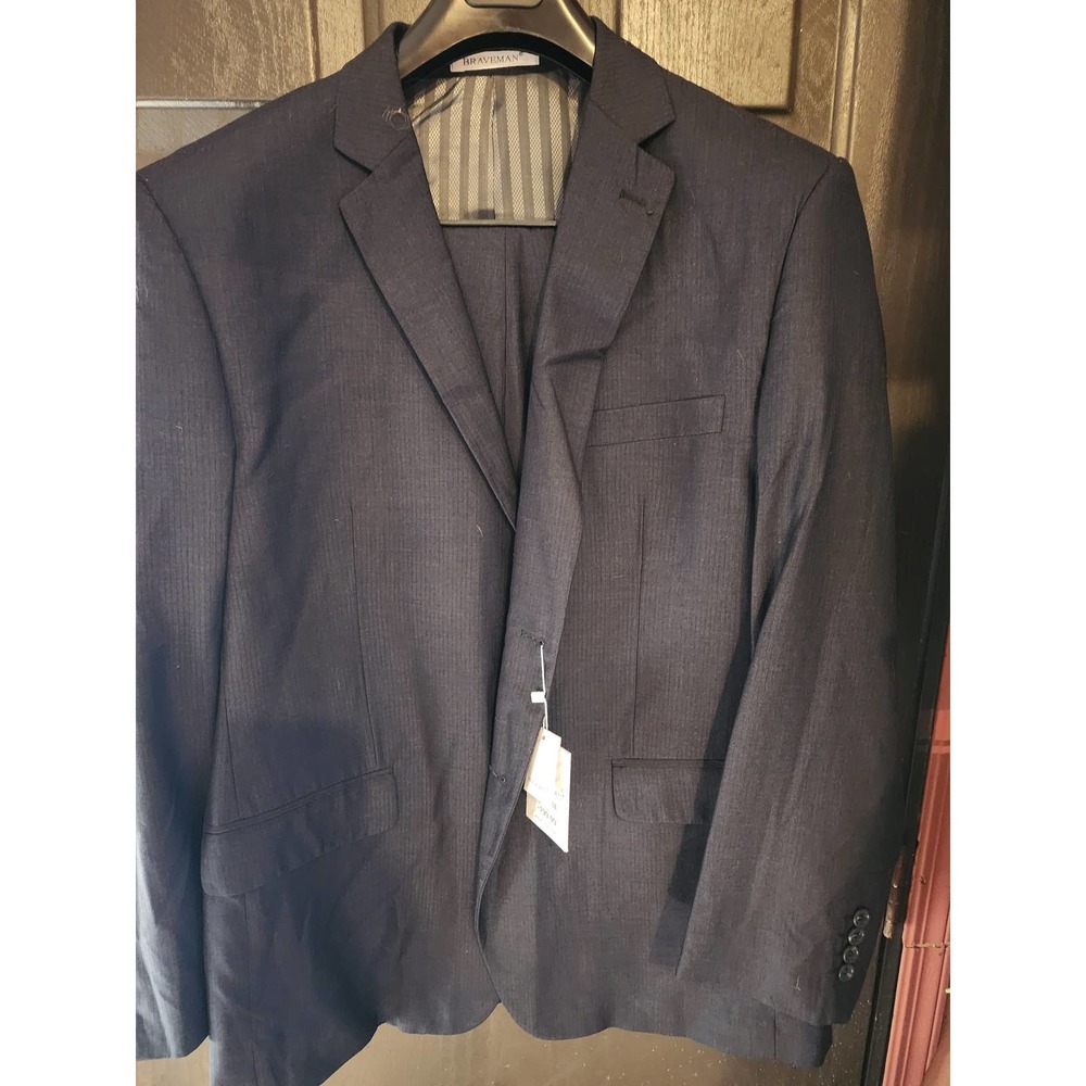 Braveman Suit With pants 44R 40W Black Brand new with tags